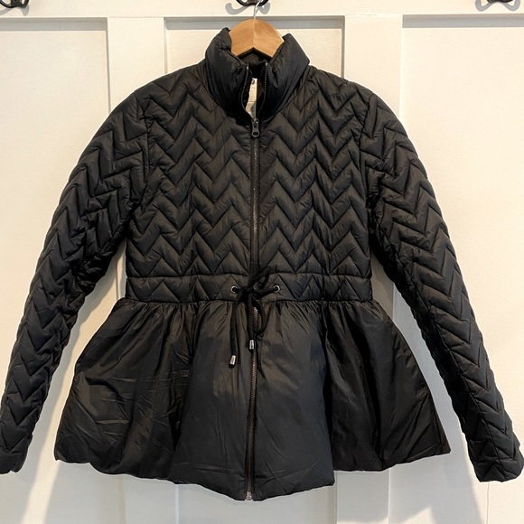 Vimmia Jackets & Blazers - Vimmia Revolve Down Black Peplum Puffer Jacket